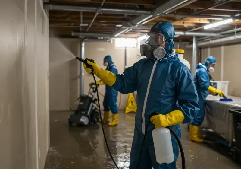 Basement Sanitization and Antimicrobial Treatment process in Cooke County, TX